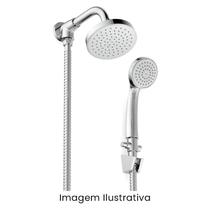 Chuveiro Basic de Parede Redondo C/Desviador e Ducha Manual Cr B5027C7CRB Celite