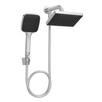 Chuveiro com Desviador de Parede Quadrado Flex Plus Cromado Deca