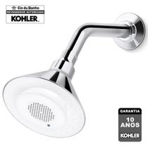 Chuveiro Com Tubo Moxie Cromado com Musica Bluetooth Kohler