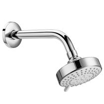 Chuveiro com Tubo Parede Redonda 10cm 3 Jatos Stella