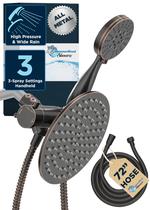 Chuveiro Combo HammerHead Showers Dual 8 polegadas de chuva Chuveiro Combo HammerHead Showers Dual 8 polegadas de chuva