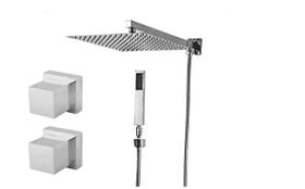 Chuveiro Completo Desviador Metal Cromado Ducha+ Acabamentos