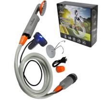 Chuveiro de acampamento portátil LUOOV atualizado com USB recarregável