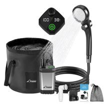 Chuveiro de acampamento portátil WADEO 6000mAh recarregável 5L