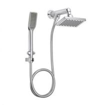 Chuveiro de Parede Flex Retangular com Desviador e Ducha Cromado - Deca