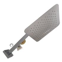 Chuveiro de parede quadrado c/ 30cm com tubo de 35cm cromado 1973c Chuveiro de parede quadrado c/ 30cm com tubo de 35cm cromado 1973c