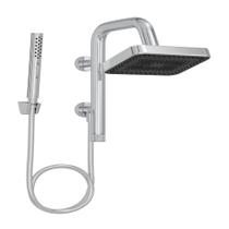 Chuveiro De Parede Retangular Com Desviador Select Eco Cromado Deca 20x16cm