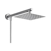 Chuveiro De Parede Ultrafino Com Efeito Chuva De 8, 10 E 12 Polegadas Com Braço De Aço Inoxidável De