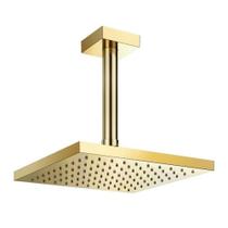 Chuveiro De Teto Quadrado Heavan Q200 Ouro Polido Docol