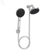 Chuveiro deca flex redondo parede 126mm c/desviador e ducha manual 2081.c.des cromado Chuveiro deca flex redondo parede 126mm c/desviador e ducha manual 2081.c.des cromado