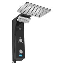 Chuveiro Digital Hydra Falls Compatível Dr Preto/Cromado