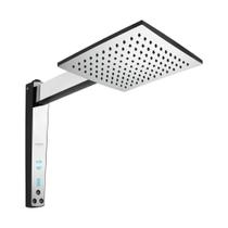 Chuveiro Digital Preto Cromado Aqua Century 220/7500 - Lorenzetti Chuveiro Digital Preto Cromado Aqua Century 220/7500 - Lorenzetti