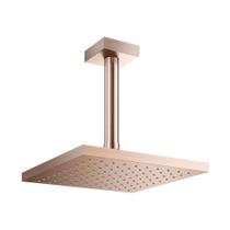 Chuveiro Docol Heaven Q200 909269 de Teto Cobre Escovado Chuveiro Docol Heaven Q200 909269 de Teto Cobre Escovado