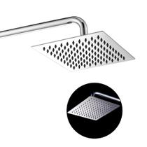 Chuveiro Ducha 20x20 Inox Slim Cromado Suporte Redondo Area Externa Banheiro Piscina Banho Chuveiro Ducha 20x20 Inox Slim Cromado Suporte Redondo Area Externa Banheiro Piscina Banho