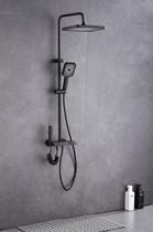 Chuveiro Ducha 4 Saídas Misturador Termostato Digital Preto