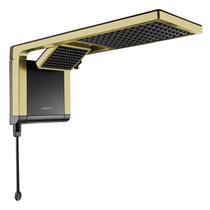 Chuveiro ducha acqua duo ultra preto matte gold lorenzetti