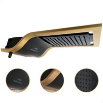 Chuveiro Ducha Eletrônica Fame Intense 220v 7800w Preto e Dourado