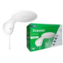 Chuveiro Ducha Eletrônica Zagonel Optima Turbo Branca 7.700W 220V