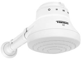 Chuveiro Ducha Faminho 4 Temperaturas 127x5400W com Cano 30cm Branco