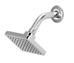 Chuveiro Ducha Flatt Quadrado Cromada Articulada Aquecedor Solar Gás