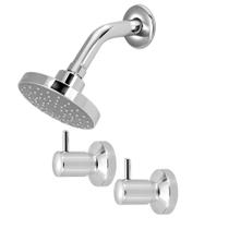 Chuveiro/Ducha Flatt Redondo + Acabamento Registro Link Chuveiro/Ducha Flatt Redondo + Acabamento Registro Link