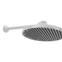 Chuveiro Ducha Fria Cascata Piscina Branco 10 Polegadas ABS