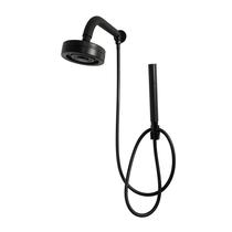 Chuveiro Ducha Gás Solar Auto Limpante com Desviador Chuveirinho Preto Fosco Metal Luxo