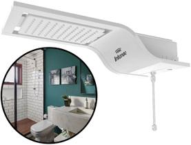 Chuveiro Ducha Intense Eletrônico Para Parede Branco Jato Intenso Com Controle De Temperatura Fame