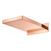 Chuveiro Ducha Luxo Retangular Inox Rose Gold 22x50cm. Chuveiro Ducha Luxo Retangular Inox Rose Gold 22x50cm.