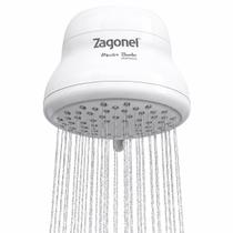 Chuveiro Ducha Master Branco Banho Eletrônica 220V 7500W Ducha Elétrica Zagonel