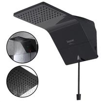 Chuveiro Ducha Moderno Eletrônico Quadrado Zagonel Ducali Black 127v 220v