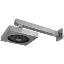 Chuveiro Ducha Parede Quadrado Cromado Luxo Banheiro Moderno Prateado Brilhante