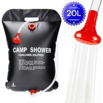 Chuveiro Ducha Portátil 20 Litros Lorben Camping Acampamento Aquecimento Solar Água Quente ou Fria