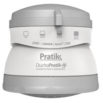 Chuveiro Ducha Pratik 4t+ 4 Temperaturas, Branco/Prata