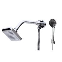 Chuveiro Ducha Quadrada De Parede Moderna Com Ducha Manual - Aquecedor Solar E Gás