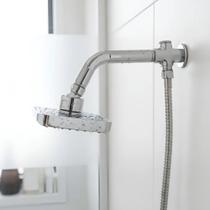 Chuveiro Ducha Quadrado Com Desviador Aquecedor Solar E Gás