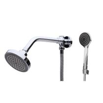 Chuveiro Ducha Redonda Moderna Luxo Com Desviador E Duchinha Manual Aquecimento Solar e Gas