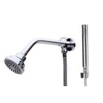 Chuveiro Ducha Simples Articulada C/ Duchinha Manual Aquecedor Solar E Gas - Lusaflex