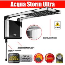 Chuveiro E Ducha Lorenzetti Elétrico a Gas Preto Cromado Acqua Storm Ultra 127v 5500w