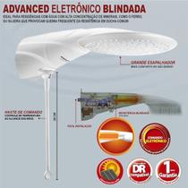 Chuveiro Elétrico De Parede Com Resistência Blindada Lorenzetti Advanced Eletrônica 127v 3500w