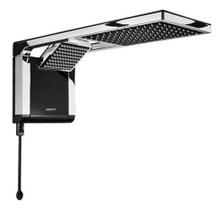 Chuveiro Elétrico De Parede Lorenzetti Acqua Ultra Duo Preto Cromado 6800w 220v