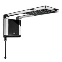 Chuveiro elétrico de parede Lorenzetti Acqua Ultra Storm preto-cromado 5500W 127V