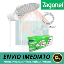 Chuveiro Elétrico Eletrônico 220V 7500w Branco Redondo Moment Zagonel Chuveiro Elétrico Eletrônico 220V 7500w Branco Redondo Moment Zagonel