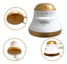 Chuveiro Elétrico Faminho 4t 6.800w 220v Branco c/Dourado Crie Construa