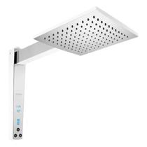 Chuveiro Elétrico Moderno Grande Acqua Century Digital Branco /Cromado 7500w 220v Lorenzetti