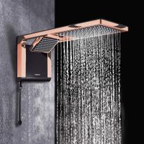 Chuveiro Eletrônico Lorenzetti Acqua Duo Ultra - Black/Rose 220V
