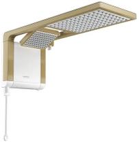 Chuveiro Eletrônico Lorenzetti Acqua Duo Ultra - branco/mate gold 220V