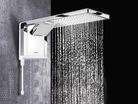 Chuveiro Eletrônico Lorenzetti Ultra Acqua Duo 127v-5500W Branco e Cromado Temperatura Gradual