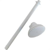 Chuveiro Frio Completo 4''Paulina Branco Sem Registro Pr 60020 - Kit C/12