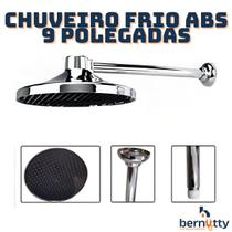 Chuveiro Frio Para Piscina Cascata Abs Cromado 9 Polegadas Grande - Luconi